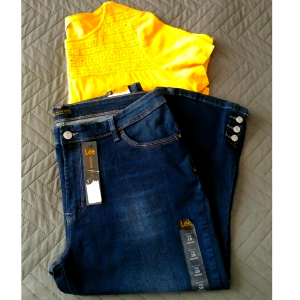 🎈SALE🎈NWT LEE CAPRI JEANS